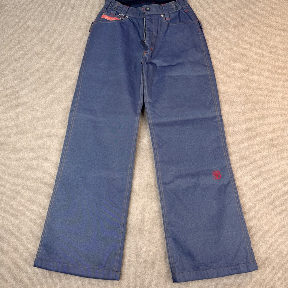 Betty Rides Snowboarding Denim Jeans Wide Leg Vintage Y2K Style Women's XS‎